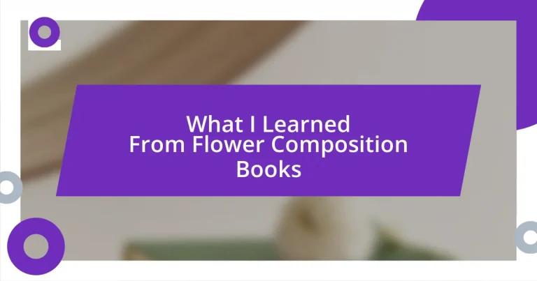 What I Learned From Flower Composition Books